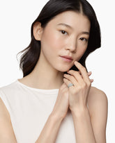 Pavé Pinky Ring in 18K White Gold with Diamonds, 10mm